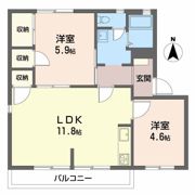 フレグランスタウン大槻Cの間取り画像