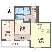 Crestieq大岩本町の間取り画像
