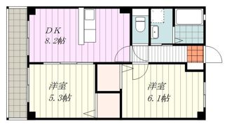 フォブール道後の間取り画像
