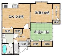 胡蝶蘭の間取り画像