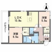 Crestieq大岩本町の間取り画像