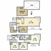 本鵠沼戸建の間取り画像
