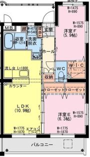 K・キクロスT＆IIの間取り画像