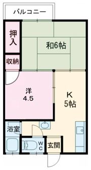 オリーブ羽倉崎の間取り画像
