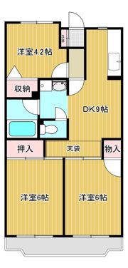 パレス桜の間取り画像