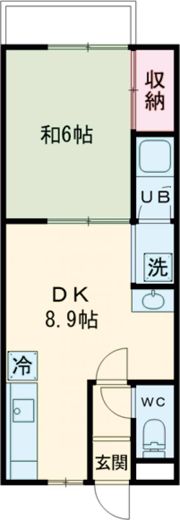 北浜コスモビルの間取り画像