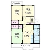 宮ノ脇マンションの間取り画像