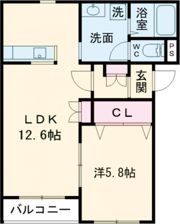 メゾンパティオ亀田本町の間取り画像
