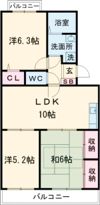 コーポ田造の間取り画像