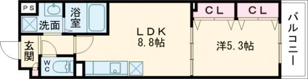 ピレーネ一津屋の間取り画像