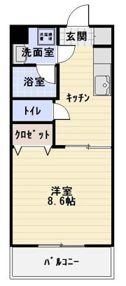 フォンティーヌⅢの間取り画像