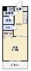 フォンティーヌⅢの間取り画像