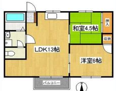 レインボーヴィラの間取り画像
