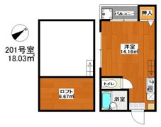 サンフローレ箱崎の間取り画像