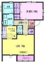 ネクストハウス畑中Dの間取り画像