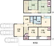 鹿角戸建の間取り画像