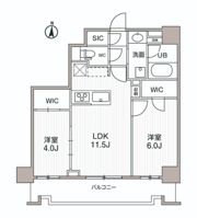 シーズンフラッツ両国サウスの間取り画像