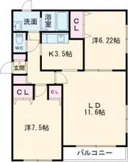 シャルマンSKⅡの間取り画像