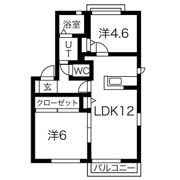 グリーンハイツCの間取り画像