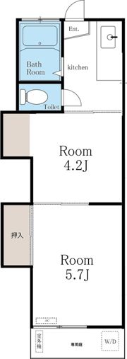 石坂コーポの間取り画像