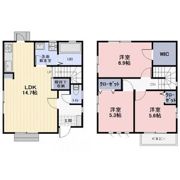 小牧市桜井本町戸建賃貸住宅C棟の間取り画像