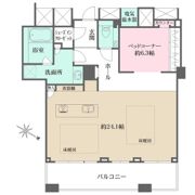 ザ・タワー大阪の間取り画像
