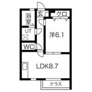 若菜B棟の間取り画像
