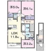 グローブコクブCの間取り画像