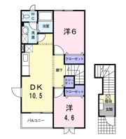 カーサ・アルコバレーノの間取り画像