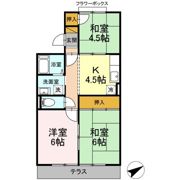 コーポラスクレインの間取り画像