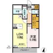 Clair島田の間取り画像