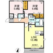 上徳Ⅰの間取り画像