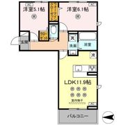Etoile・Bright(ｴﾄﾜｰﾙ･ﾌﾞﾗｲﾄ)の間取り画像