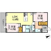 D-ROOM西熊本駅Ⅱの間取り画像