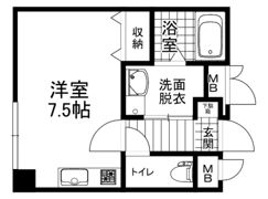 サニーフォート 船越南の間取り画像