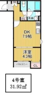 La-Crea LKS（ラクリエ・エルケーエス）の間取り画像