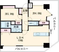 プレステージ山手県庁通りの間取り画像
