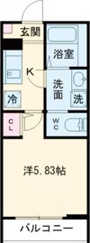 GRADUS福生Ⅱの間取り画像