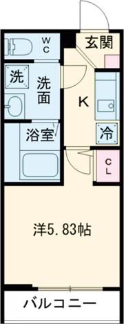 GRADUS福生Ⅱの間取り画像