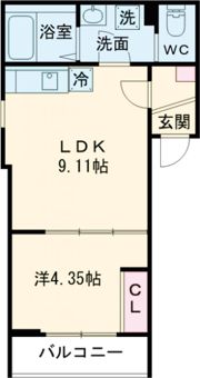 GRADUS福生Ⅱの間取り画像