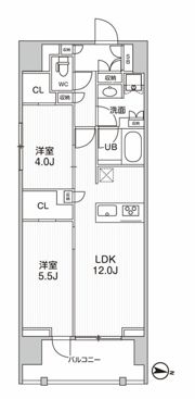 シーズンフラッツ押上フィオーレの間取り画像