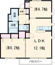 ブランエールHの間取り画像