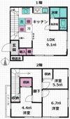 磯子区下町戸建ての間取り画像
