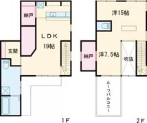 長岡貸家の間取り画像