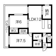 blue roseBの間取り画像