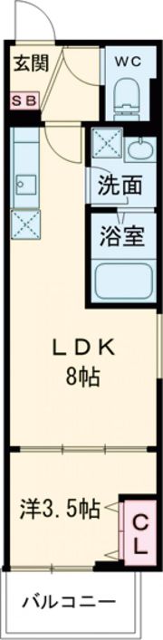 D porta adorableの間取り画像