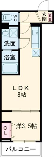 D porta adorableの間取り画像