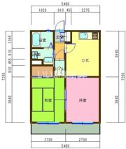 セルアーモ稲葉Ⅲの間取り画像