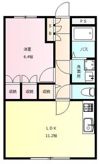 ヴィラ桃の木の間取り画像