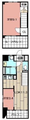 G-Apartment開の間取り画像